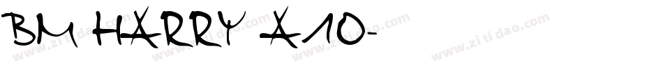 BM harry A10字体转换